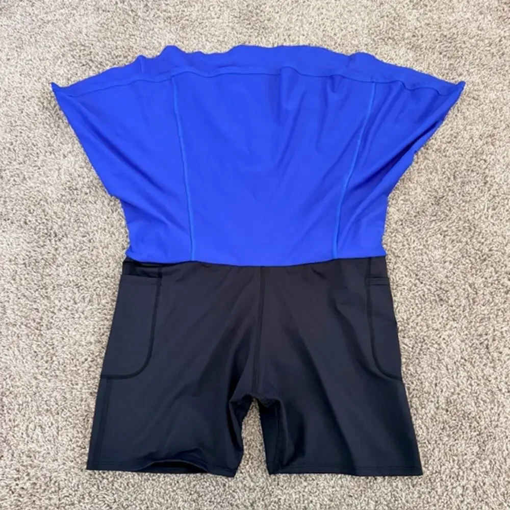 Dona Jo Skort 3 Royal Blue Knee Length Athletic Athleisure Golf Women's XL‎